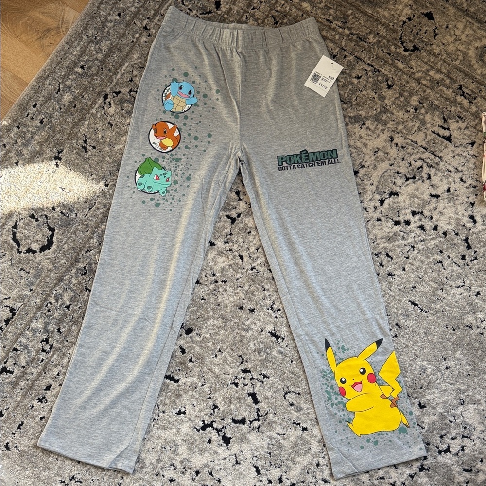 Gray Pokémon Character Lounge Pants